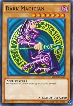 Dark Magician - YGLD-ENA03 - Common - Unlimited Edition - Moderately Played - Yu - Image 1