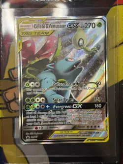 Pokemon TCG Celebi & Venusaur GX SM167 Promo NM - Image 1