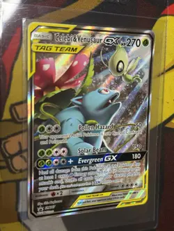 Pokemon TCG Celebi & Venusaur GX SM167 Promo NM - Image 3