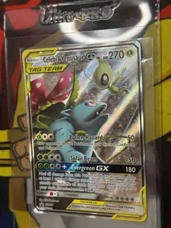 Pokemon TCG Celebi & Venusaur GX SM167 Promo NM - Image 5
