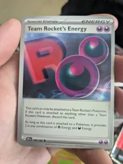Pokemon Card Team Rocket's Energy Destined Rivals 182/182 - Image 1