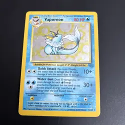 💧 Pokemon TCG Vaporeon Jungle Card Holo 12/64 Rare Unlimited Good Condition ✨ - Image 1