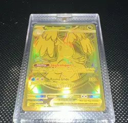 Pokemon Mega Dragonite GX Full Art Holo Gold Card 295/217 ASC Set - Image 1