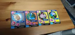 1999 Burger King Pokemon Cards Lot Of 4 Promo Trivia, Poketrivia - VINTAGE Used - Image 1