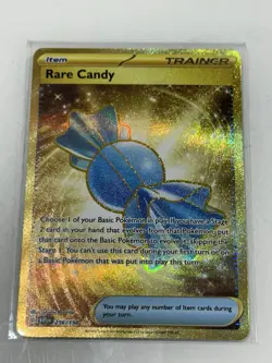 Pokemon TCG Rare Candy Scarlet & Violet Base Set Hyper Rare Card 256/198 - Image 1