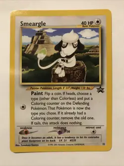 Smeargle #32 Black Star Promo WOTC Pokemon Card - Image 1