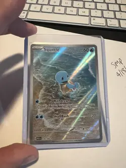 Pokemon Squirtle 170/165 Scarlet & Violet 151 Illustration Rare Holo Card - Image 2