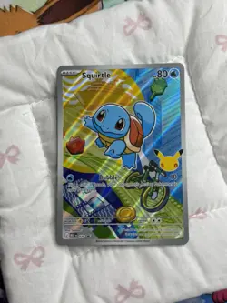 Pokemon TCG Squirtle Promo Stamped Holo MEP 039 80 HP Basic Card - Image 1