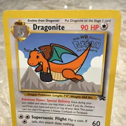 DRAGONITE Pokemon Card 1999 vintage - Black Star Promo Card #5 RARE - Image 1