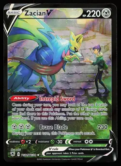 Zacian V TG21/TG30 Ultra Rare Astral Radiance Trainer Gallery Pokemon Card - Image 1