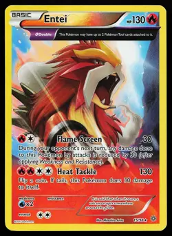 Entei 15/98 Reverse Holo Rare Ancient Origins Pokemon Card - Image 1