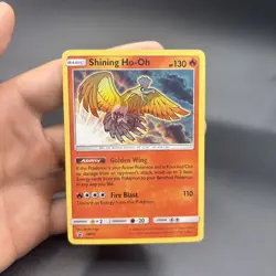 Pokemon Shining Ho-Oh Promo Holo Basic Card SM SM70 130 HP - Image 1