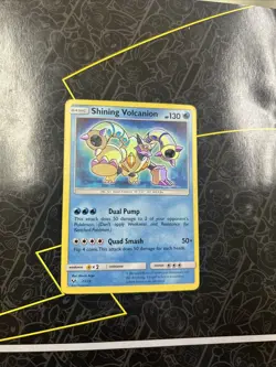 Pokemon TCG Shining Legends Volcanion 27/73 Shiny Holo Rare Card See Pics - Image 1