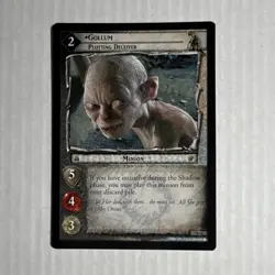 The Lord of the Rings Gollum Plotting Deceiver Minion TCG Card 2003 7R58 - Image 1