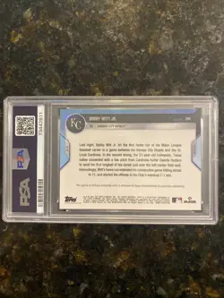 2022 Topps Now Bobby Witt Jr. #119A 40/99 PSA MINT 9/AUTO 10 Royals RC! - Image 3