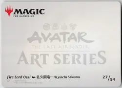 MTG Fire Lord Ozai Art Card Gold Stamped NM Avatar: The Last Airbender Magic 27 - Image 2