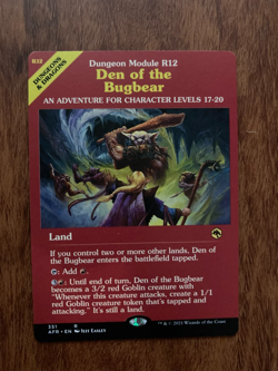 Dungeon Module Magic the Gathering Adventures Forgotten Realms MTG Complete Set - Image 3