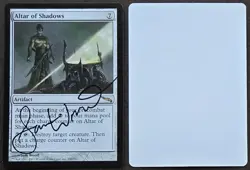 Signed MTG Magic Sam Wood Artist Proof _ Mirrodin _ ALTAR OF SHADOWS _ 1/50! - Image 1