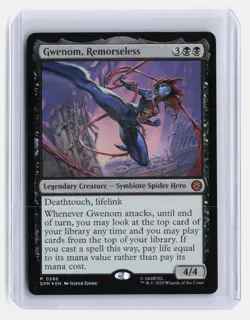 Gwenom, Remoreseless MTG Marvel's Spider-Man #285 Foil Promo Leg Creature - Image 1