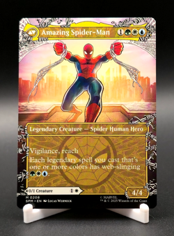 Peter Parker / The Amazzing Spider-Man MTG Spider-Man Ext Art Dual Mythic #208 - Image 2