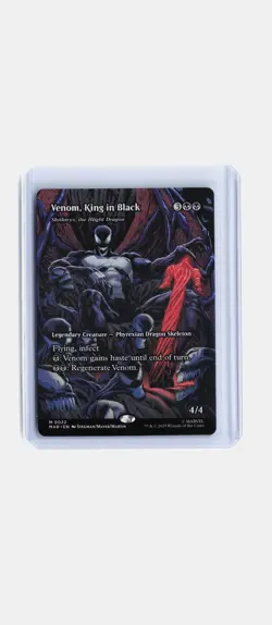 Venom, King in Black MTG Marvel's Spider-Man #22 Mythic Rare Borderless - Image 1