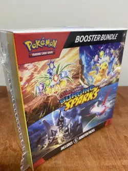 Pokemon Surging Sparks SV08 Booster Bundle TCG 6 packs New Sealed - Image 5