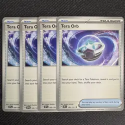 4x Tera Orb | Surging Sparks | 189/191 NM | Uncommon | Pokemon TCG Playset - Image 1