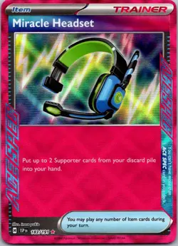 Miracle Headset 183/191 ACE SPEC Rare Surging Sparks Pokemon Near Mint - Image 1
