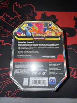 Mega Charizard Ex Tin - Mega Charizard X EX Promo - Pokemon TCG Factory Sealed - Image 2