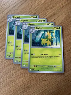 4x Bayleef 009/132 MEG Playset - Pokemon TCG Mega Evolution - Image 1