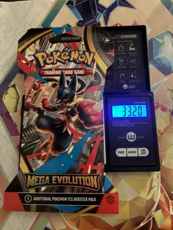 (VERY HEAVY) 33.20g Pokemon TCG Mega Evolution Sleeved Booster Pack (SEALED)✅ - Image 1