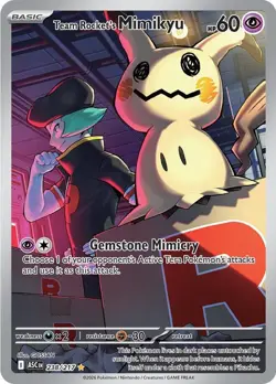 Pokemon TCG Team Rocket's Mimikyu Ascended Heroes 238/274 Holo Illustration Rare - Image 1