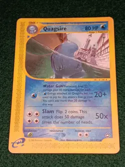 The Pokemon Company Quagsire 030/147 Aquapolis Rare Regular 80 HP Stage 1 2002 - Image 1