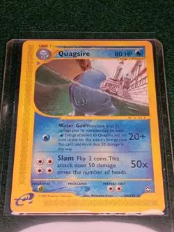 The Pokemon Company Quagsire 030/147 Aquapolis Rare Regular 80 HP Stage 1 2002 - Image 2