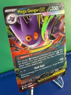 Pokemon TCG Gengar EX 056/094 Phantasmal Flames Double Rare - Near Mint - Image 2