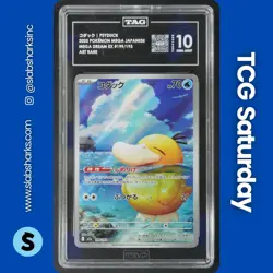 2025 POKEMON JP MEGA DREAM #199/193 PSYDUCK ART RARE TAG 10 - Image 1