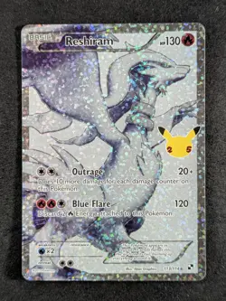 2021 Pokemon RESHIRAM #113/114 Celebrations Classic Collection Ultra Rare ENG - Image 1