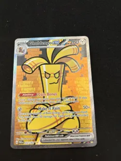 Pokemon Gholdengo ex Special Illustration Rare Full Art Holo SV04 252/182 260 HP - Image 3