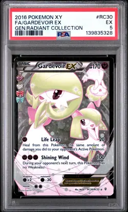 2016 POKEMON XY GENERATIONS RADIANT COLLECTION #RC30 FULL ART/GARDEVOIR EX PSA 5 - Image 1