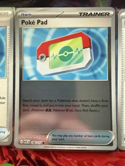 Pokemon TCG Poke Pad Lot (3) Rev Holo & Regular 198/217 081/088 ASC POR NM - Image 3