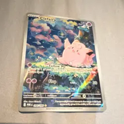 Pokemon Clefairy POR Full Art Rare Holo Basic 70 HP 30 Attack 094/088 2024 Eng - Image 1