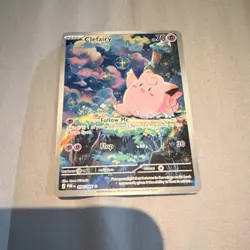 Pokemon Clefairy POR Full Art Rare Holo Basic 70 HP 30 Attack 094/088 2024 Eng - Image 2