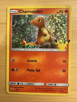 Charmander 9/25 Holo - Pokemon Celebrations 25th Anniversary McDonald's - Image 1
