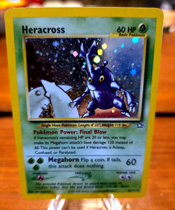 Pokemon Heracross 6/111 Neo Genesis Unlimited Holo Rare LP Overall (ID) - Image 1