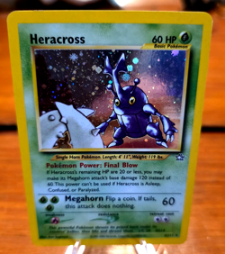 Pokemon Heracross 6/111 Neo Genesis Unlimited Holo Rare LP Overall (ID) - Image 2