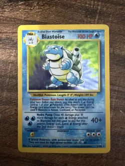 Pokemon Blastoise Base Set Holo Rare 2/102 TCG 100 LP - Image 1