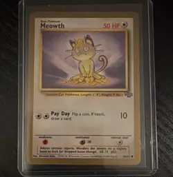 Wizards of the Coast Meowth 56/64 Jungle Common Unlimited Regular 50 HP 1999 - Image 1