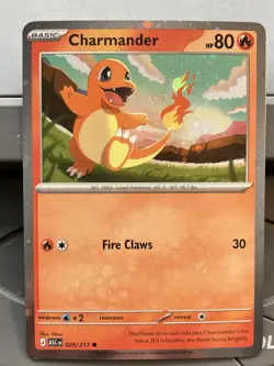 Pokemon Ascended Heroes ASC - Charmander - 020/217 - Cosmos Holo With SWIRL NM - Image 2