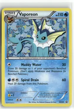 Pokemon Vaporeon - BW89 Promo 2011 Black and White Promos - Image 1