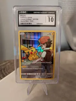 Pikachu 241 Cosmic Eclipse Secret Rare CGC 10 GEM MINT Pokemon - Image 1